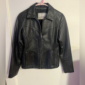 Wilson’s Leather Black leather Jacket.